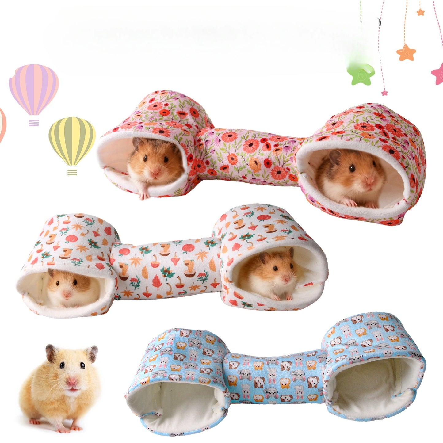 Nid Cachette pour Hamster - Maison Douillette en Coton