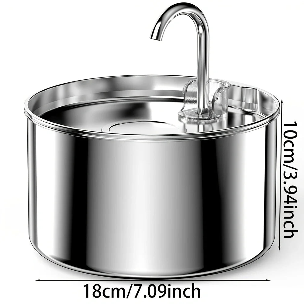 Cat automatic water fountain, stainless steel pet water fountain, USB dog water fountain, small pet automatic drinking water