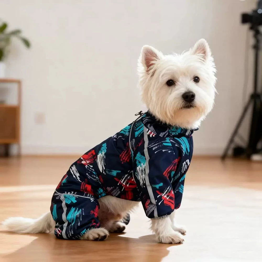 Thickened Reflective Winter Jumpsuit for Small Dogs