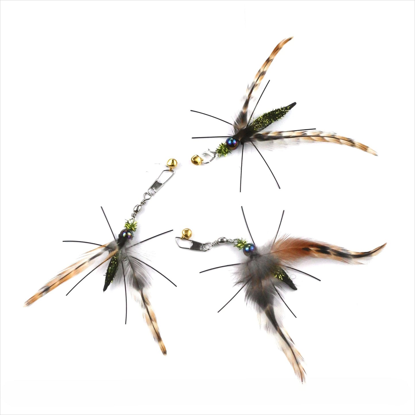 Interactive Cat Feather Toy with Bell