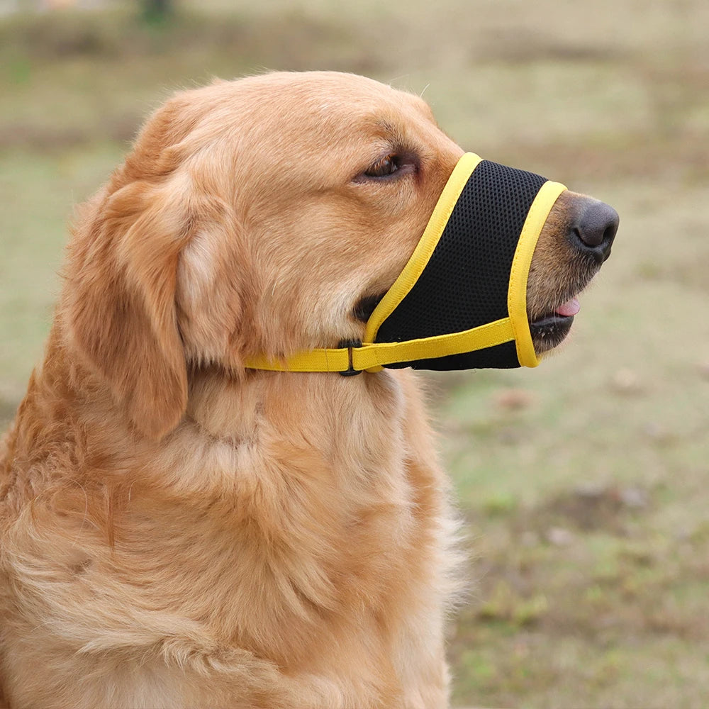 Adjustable Breathable Mesh Dog Muzzle