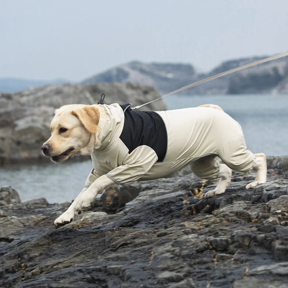 Waterproof Reflective Dog Raincoat Jumpsuit