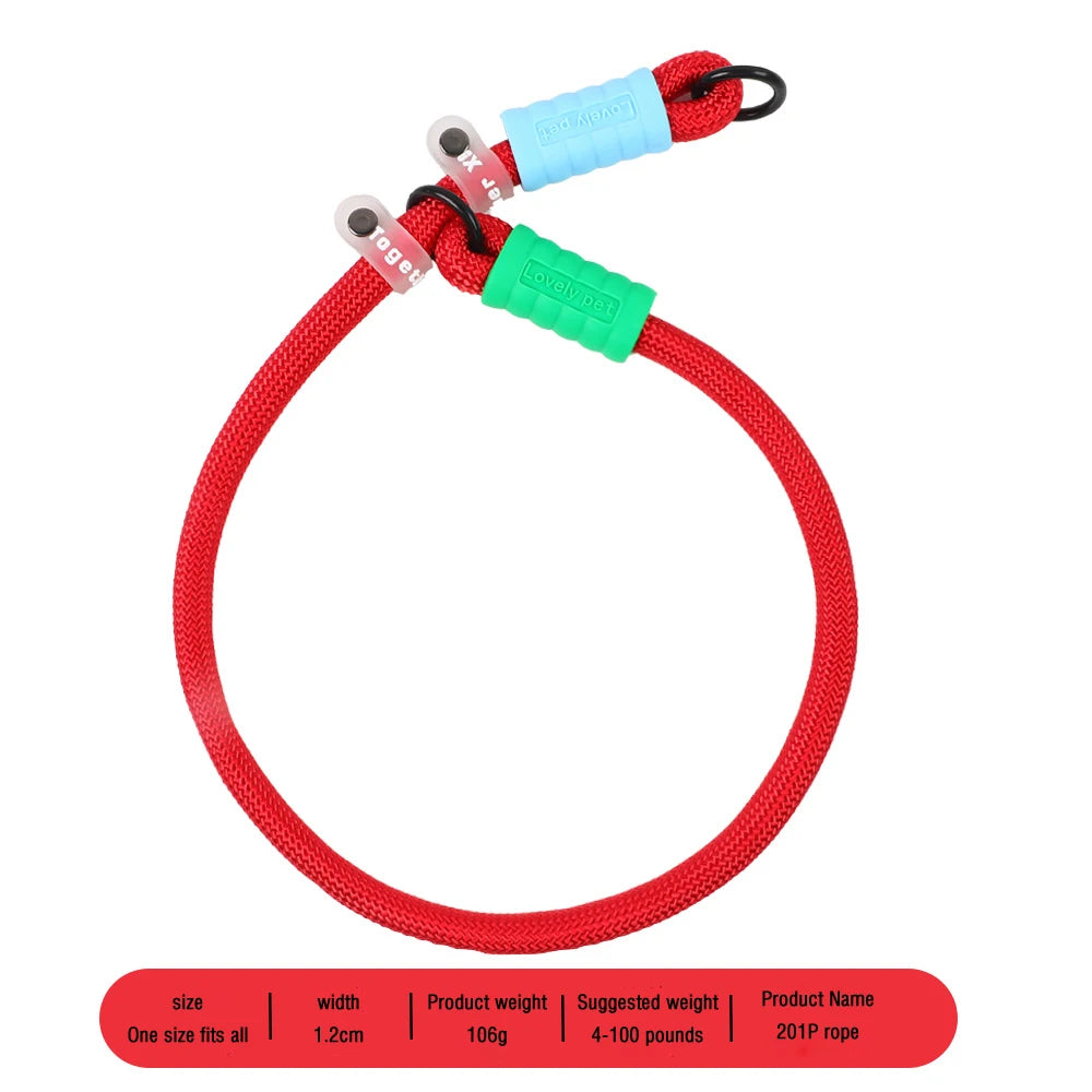 Anti-Slip Nylon Dog Lead — Lightweight & Wear-Resistant
