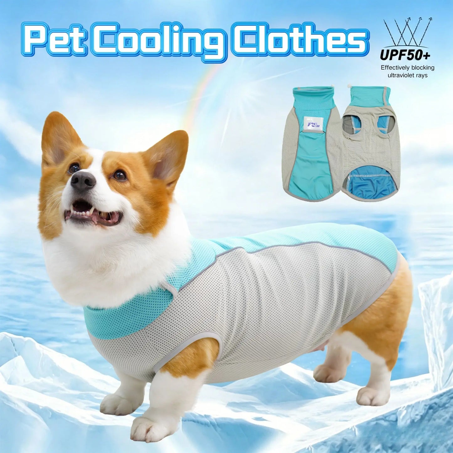 Ice Pack Cooling Vest for Small & Medium Dogs