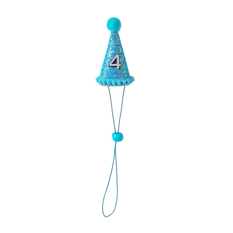 Adjustable Birthday Hat & Headdress for Dogs & Cats