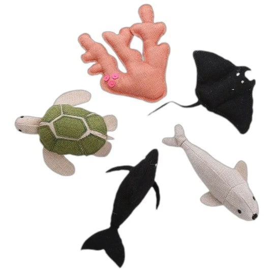 Marine Animal Catnip Crinkle Toy