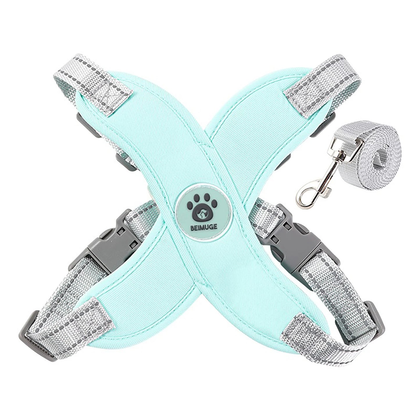 X-Shape Escape-Proof Dog Harness Vest with Leash