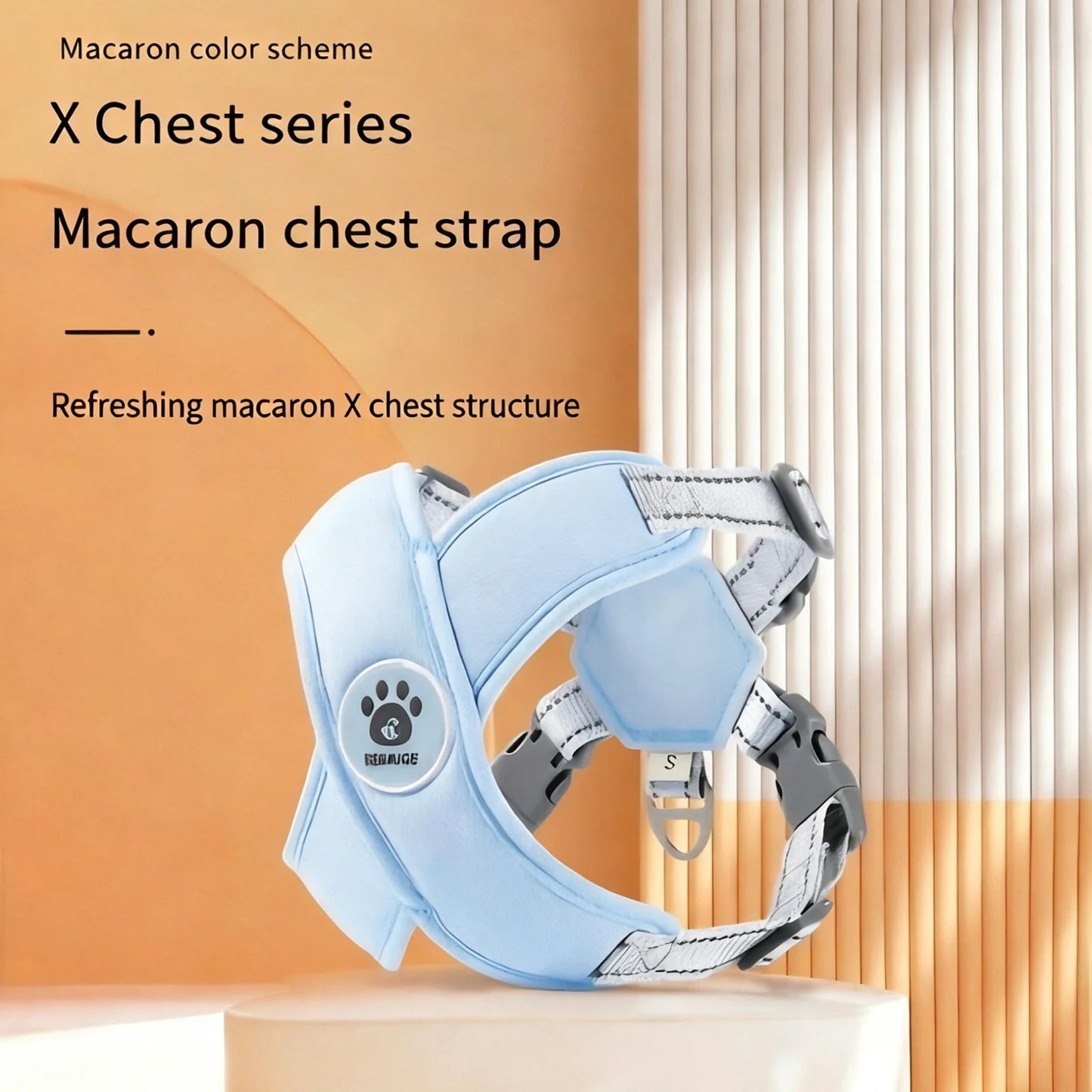 X-Shape Escape-Proof Dog Harness Vest with Leash
