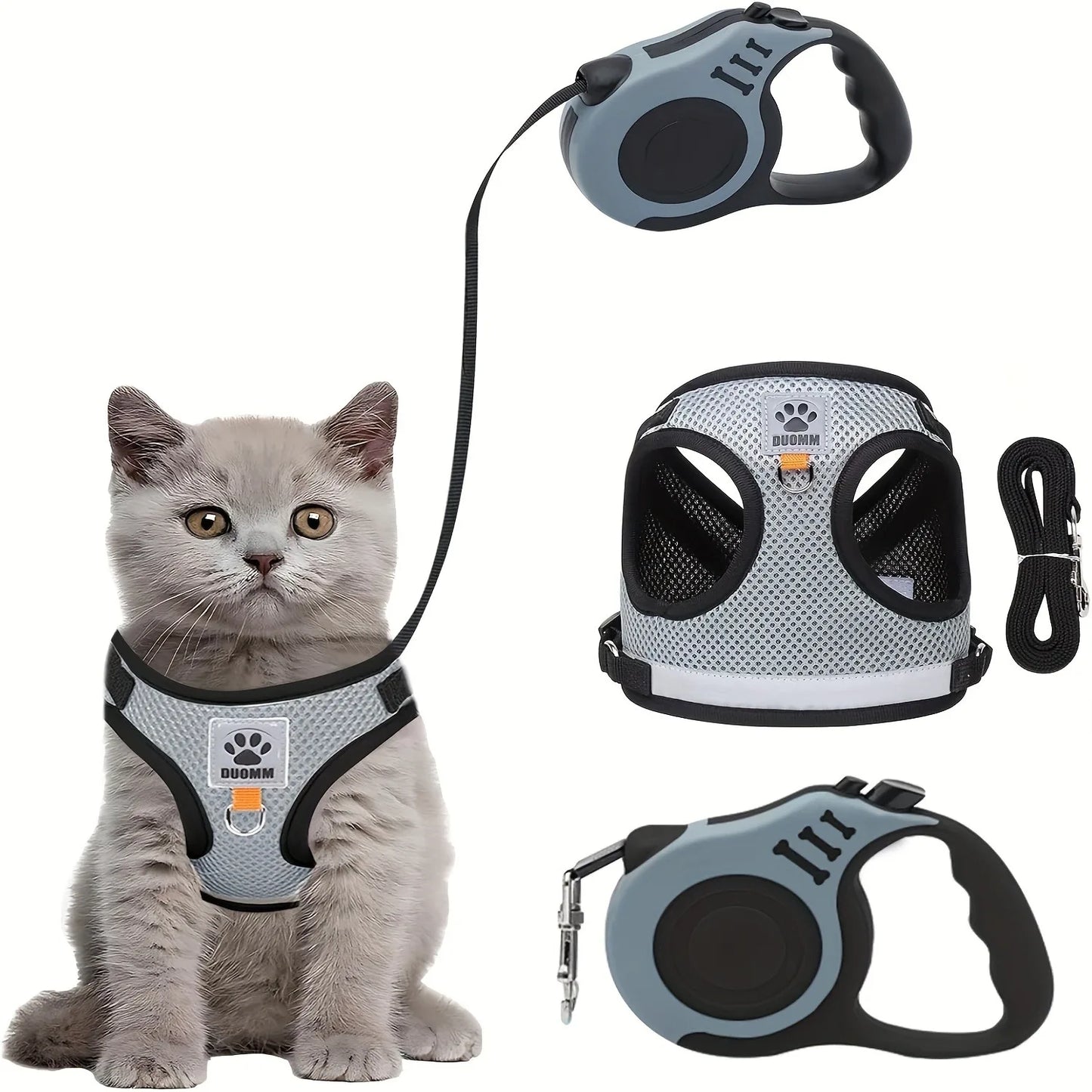Cat Collar, Harness & Leash Set for Kittens