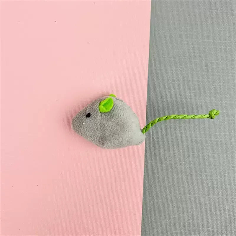 Plush Mouse Cat Toy - Colourful Catnip Mice for Kittens (20 Pack)