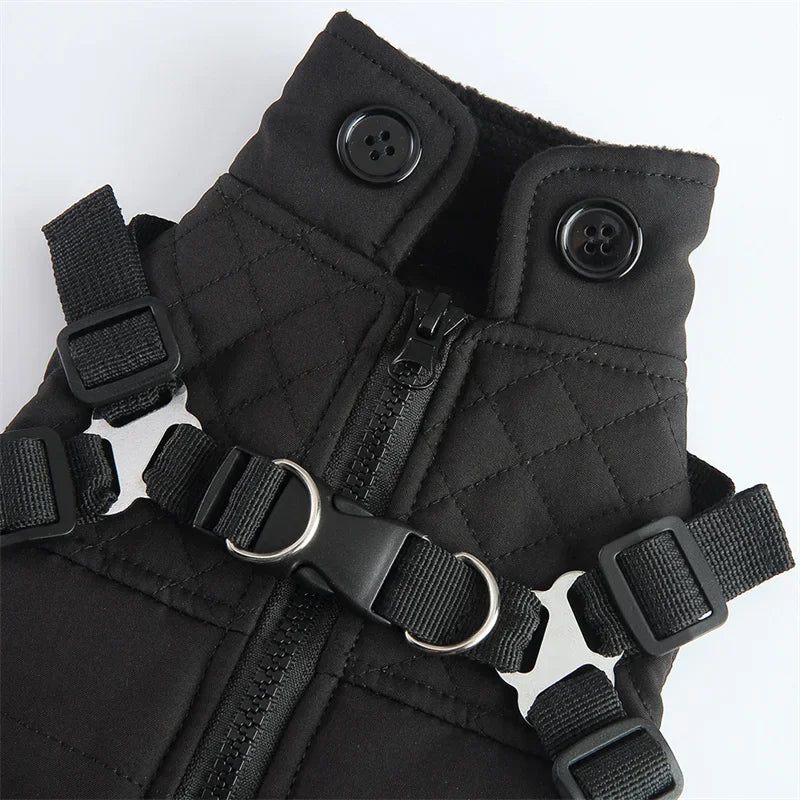 2-in-1 Dog Jacket & Harness with Pocket