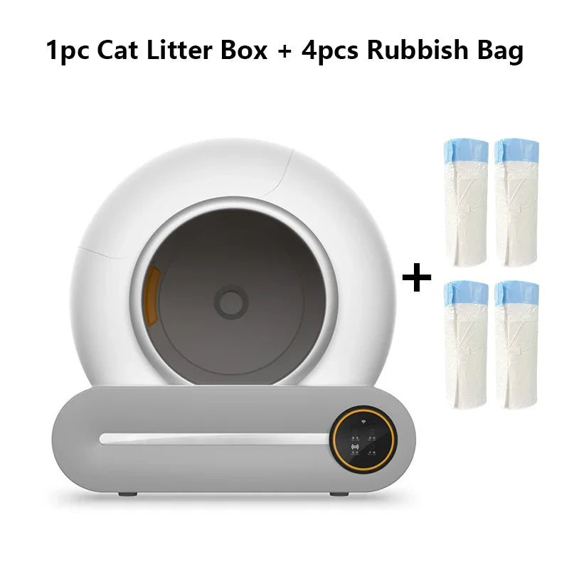 65L Self-Cleaning Cat Litter Box with App Control — Choose Your Bundle