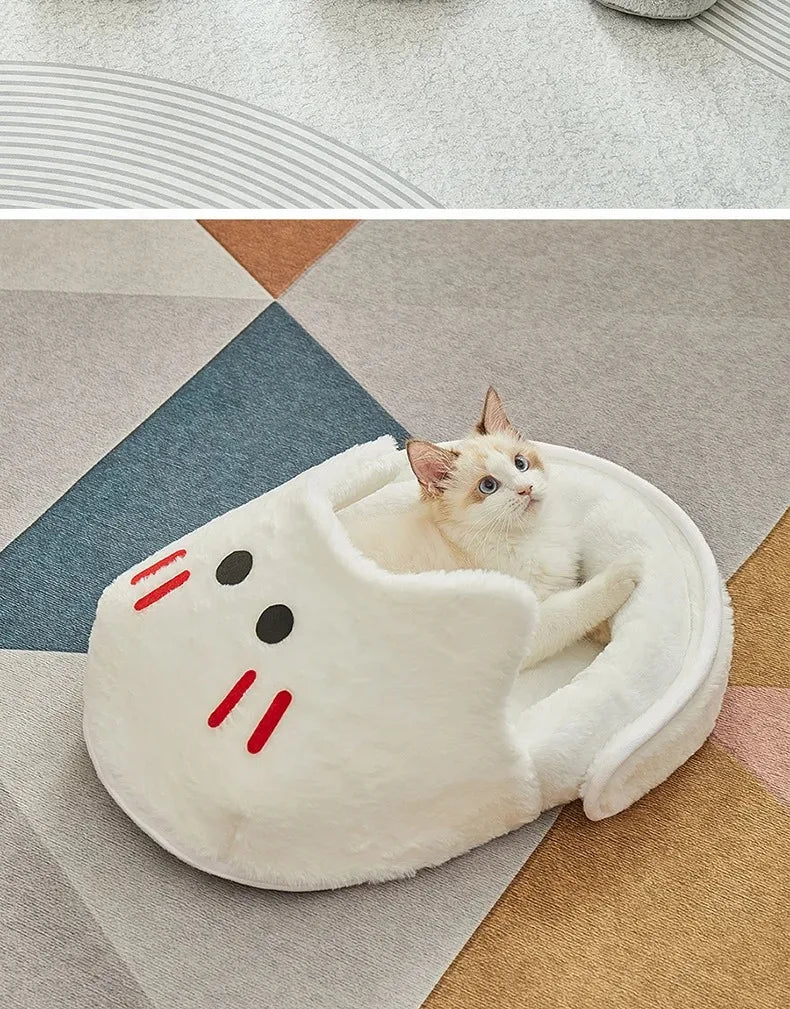 Lit douillet pour animaux de compagnie - Tapis coussin chaud pour chats et chiens
