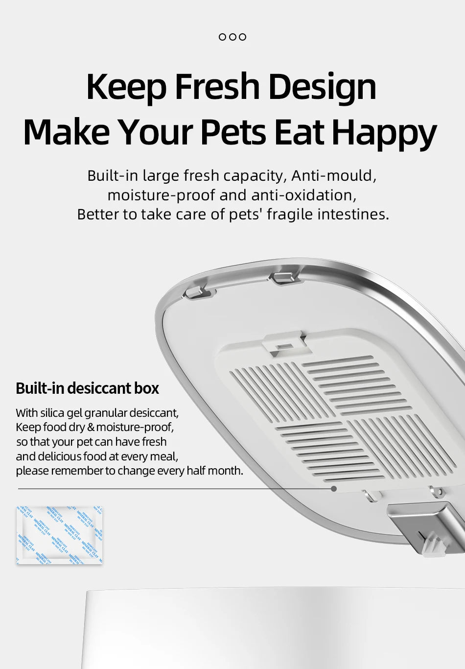 Automatic Dry Food Pet Feeder with Single or Double Bowls