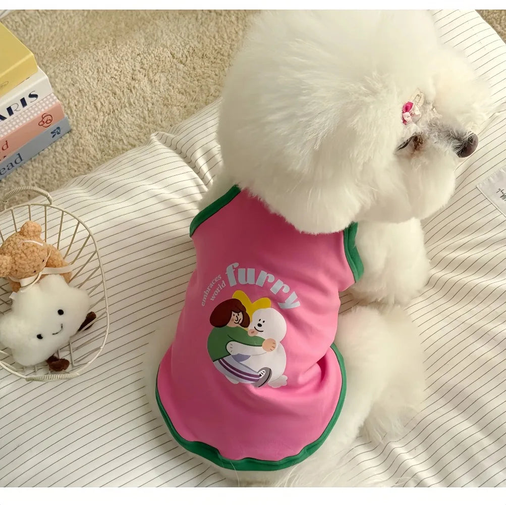 Robe et gilet rafraîchissants 2 en 1 pour petits chiens et chats | Jupe d'été respirante "Princesse" pour Chihuahuas et chiots