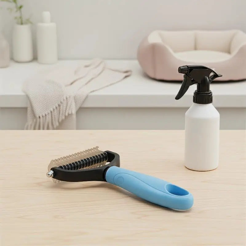 2-Sided Pet Deshedding & Dematting Brush