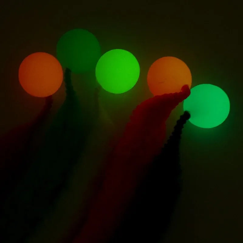 Interactive Glow & Bounce Cat Toy Set – Caterpillar, Balls & Teaser