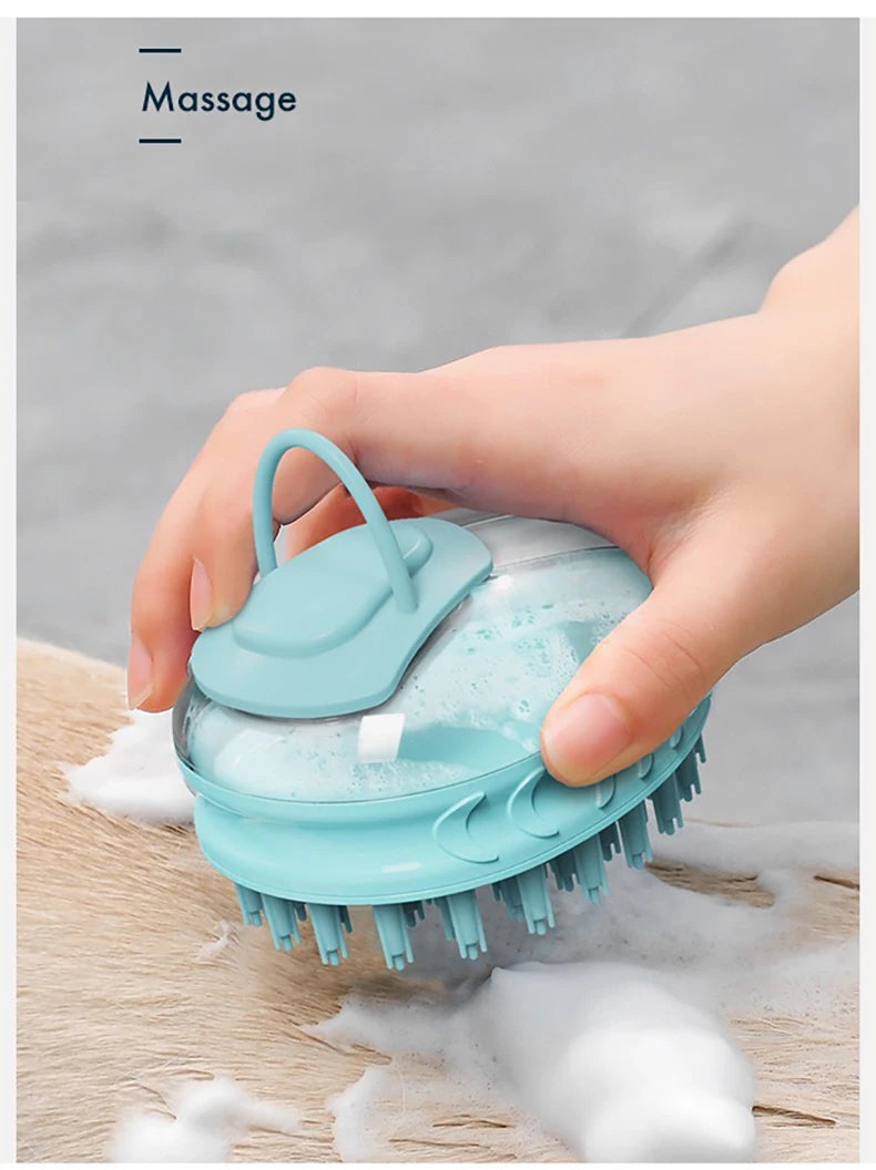 2-in-1 Silicone Pet Bath Brush & Massage Comb