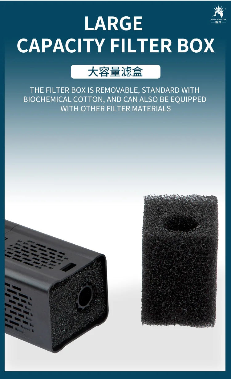 Internal Aquarium Filter with Spray Bar Outlet