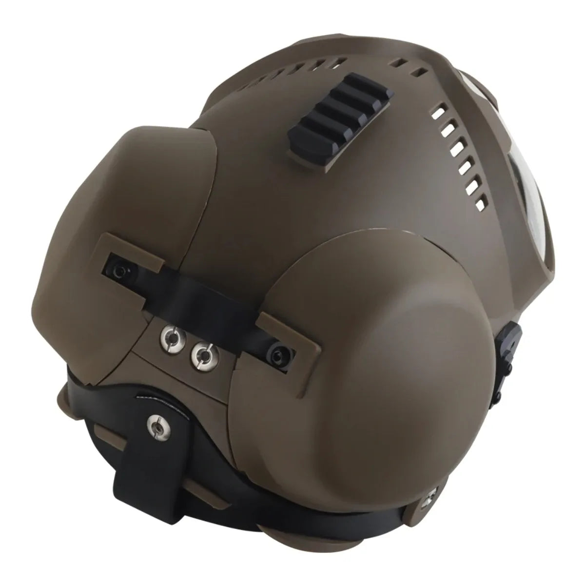 K9 Tactical Dog Helmet with Dual Goggles for Medium & Large Working Dogs