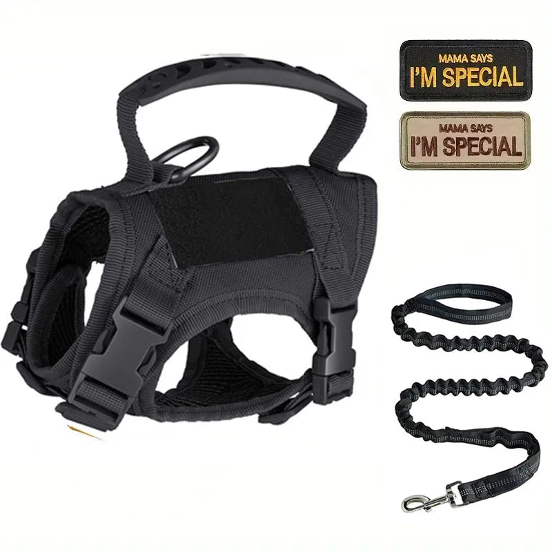 Tactical Vest Harness for Cats & Small Dogs with Bonus Stickers