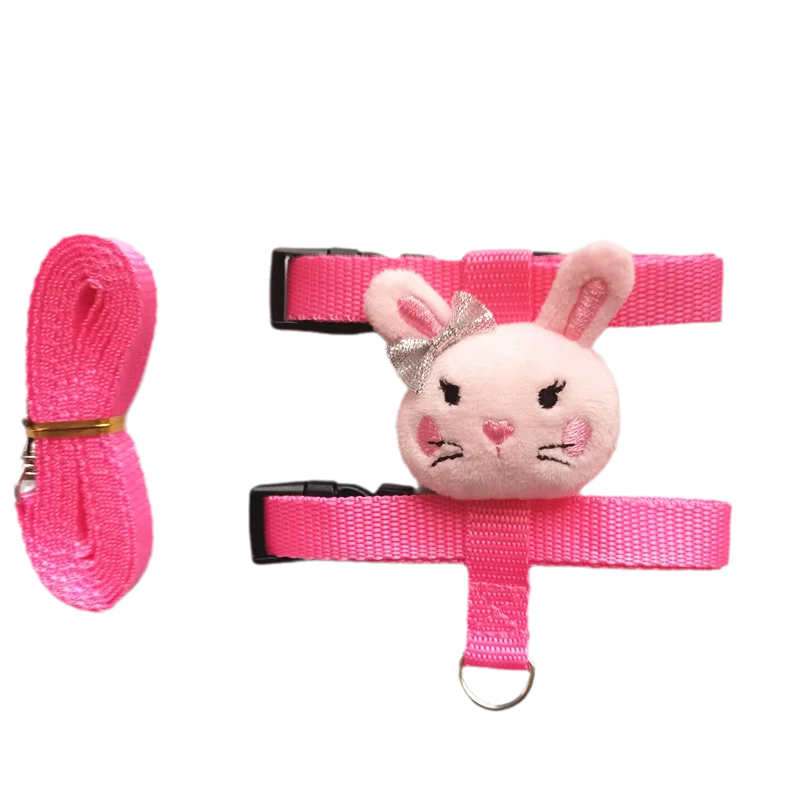 Cartoon Print Harness & Leash Set for Rabbits, Guinea Pigs & Small Pets