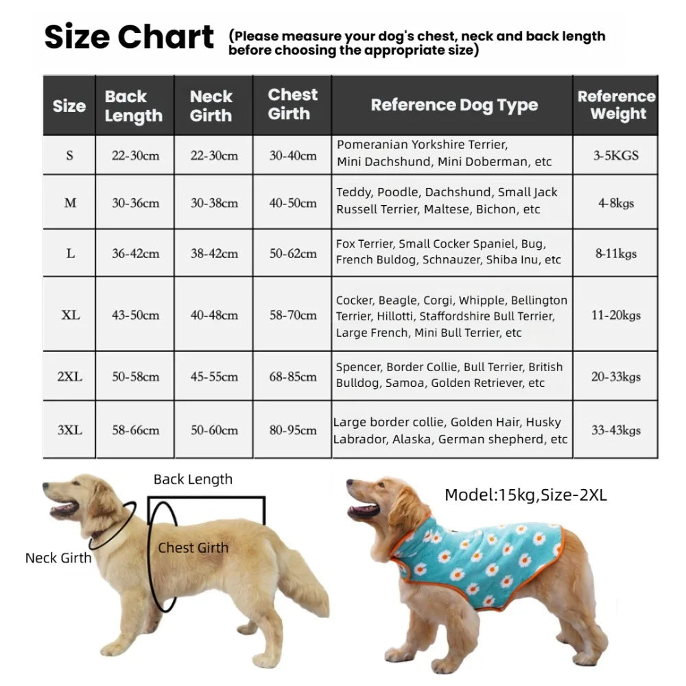 Manteau polaire à capuche pour chien avec trou pour laisse | Veste d'hiver chaude et ajustable pour chiens de petite à grande taille