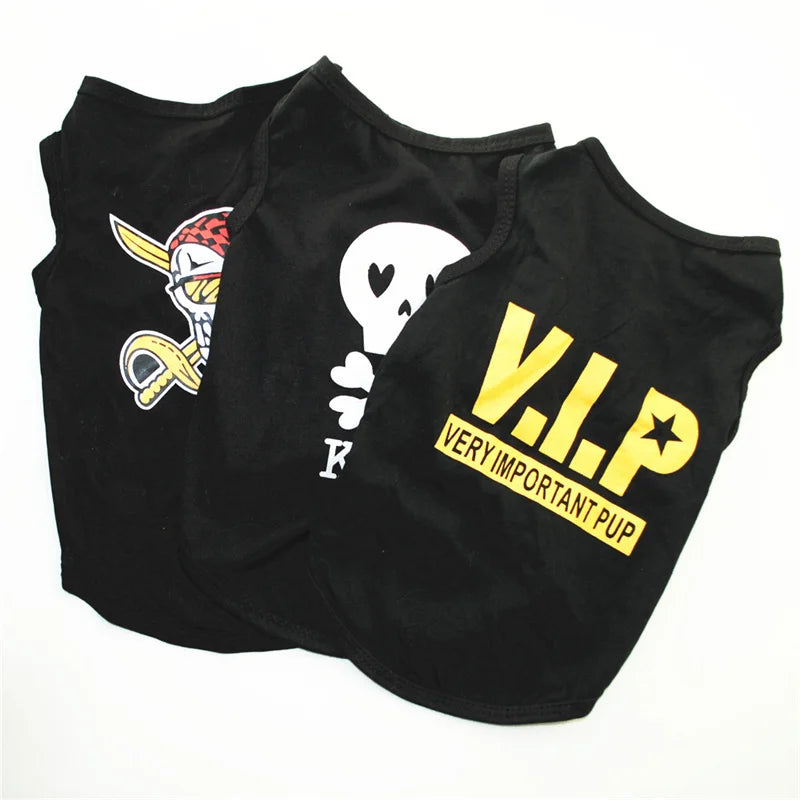 Printed Cotton Summer Vest for Cats & Puppies