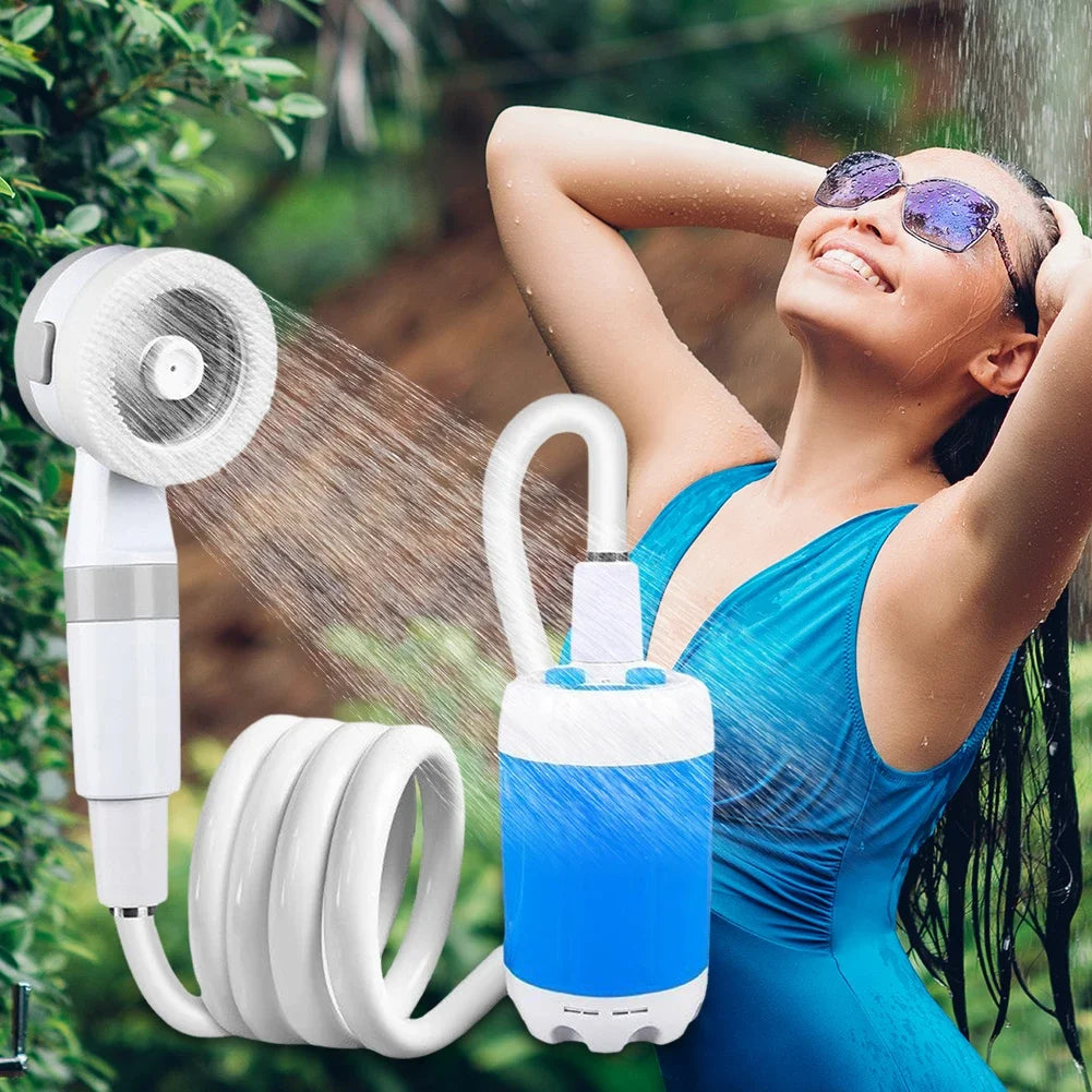 Rechargeable Camping Shower Pump with Digital Display