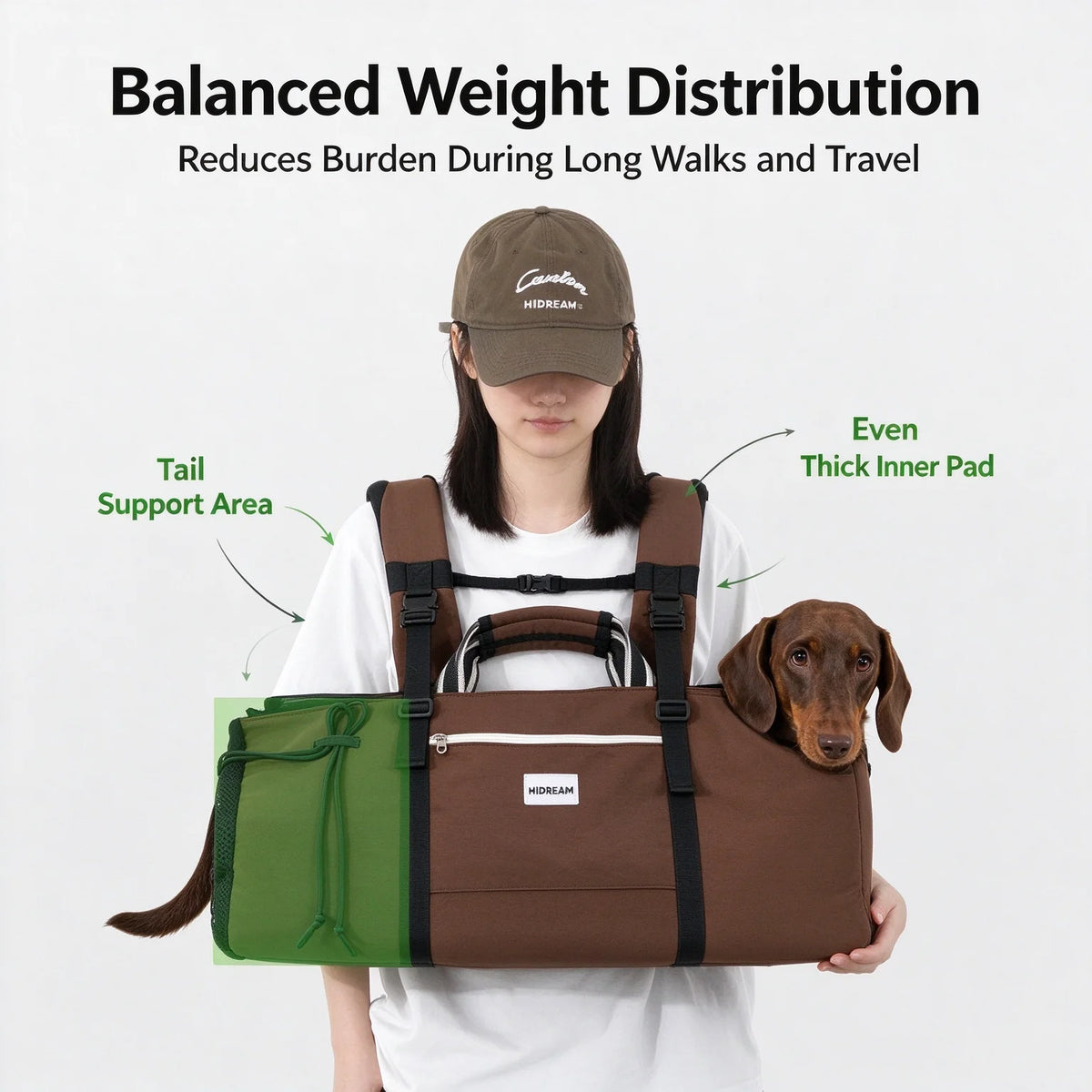 Long-Body Dog Carrier Backpack