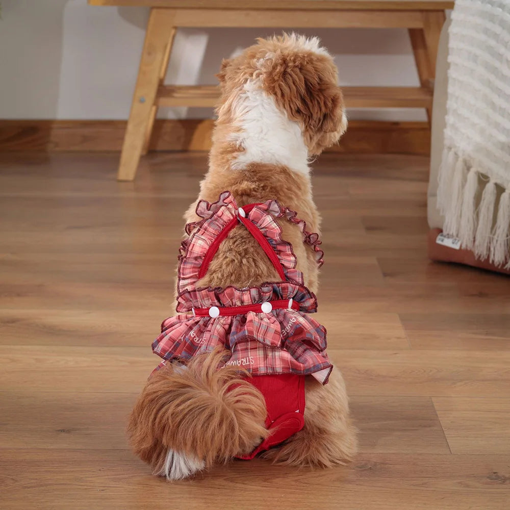 Female Dog Physiological Pants with Cute Print