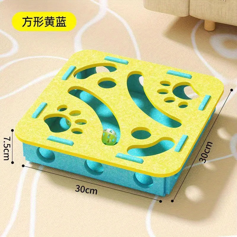 Puzzle Cat Toy - Interactive Mental Stimulation Maze Box