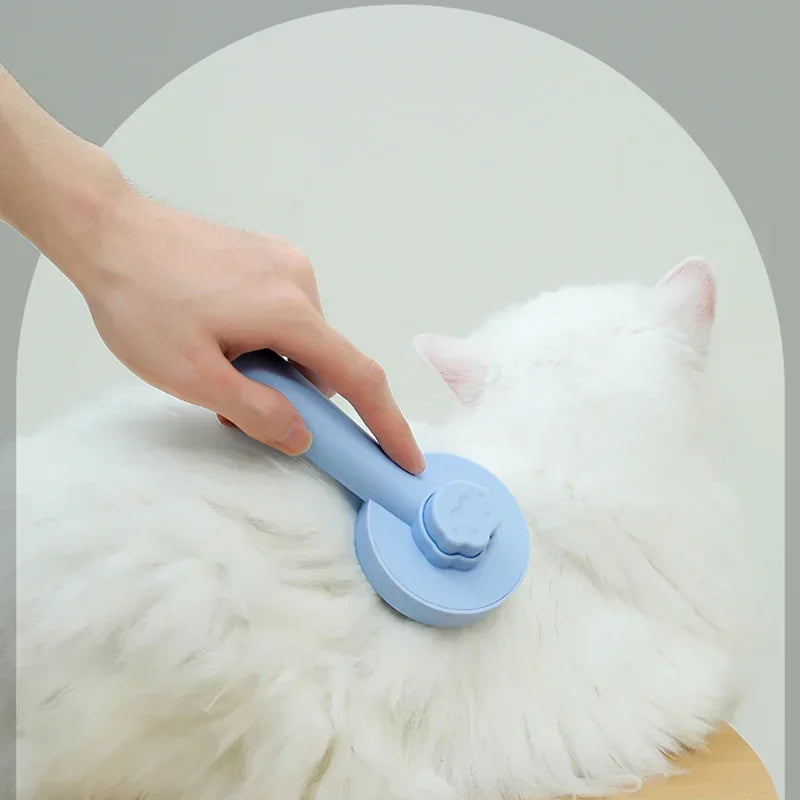 Brosse autonettoyante pour chats et chiens