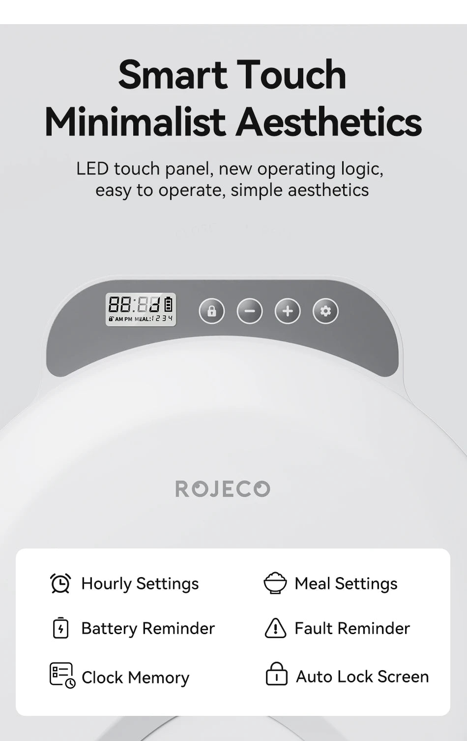 Distributeur Automatique de Croquettes 4 Repas - Distributeur Intelligent Nourriture Sèche et Humide pour Chats et Chiens