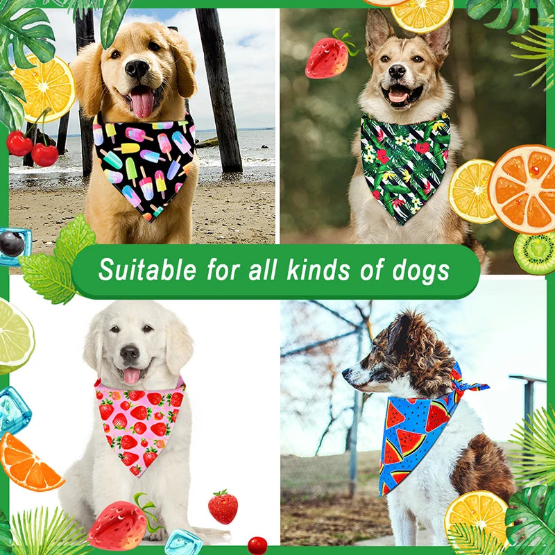 Printed Bandana Scarf for Dogs