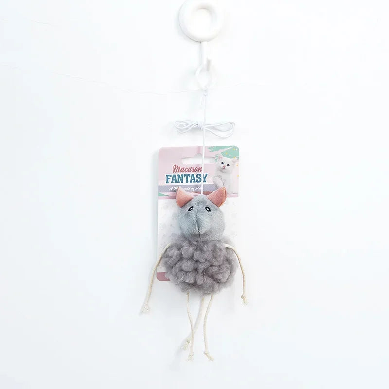 Plush Catnip Mouse Hanging Toy
