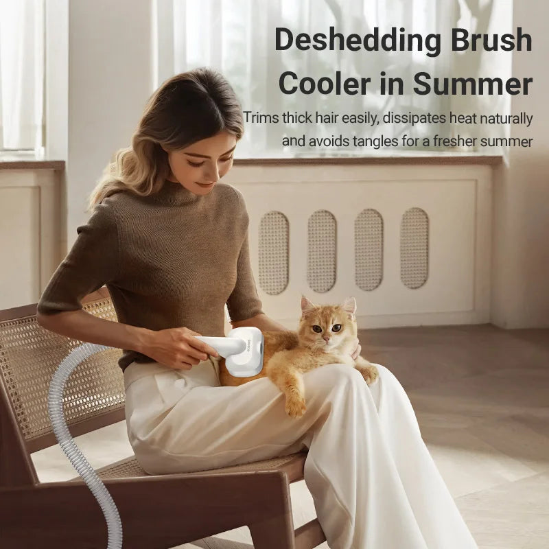 5-in-1 Pet Grooming Vacuum Kit — Smart Touch, 3-Speed Suction for Cats & Dogs