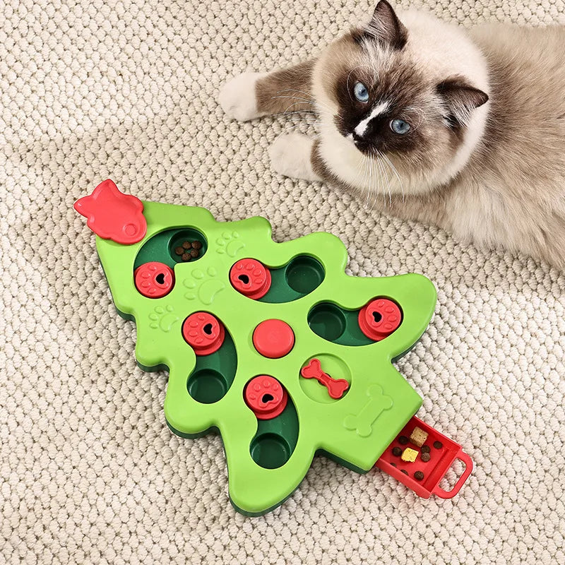 Non-Slip Puzzle Slow Feeder Bowl – Interactive Food Game for Dogs & Cats