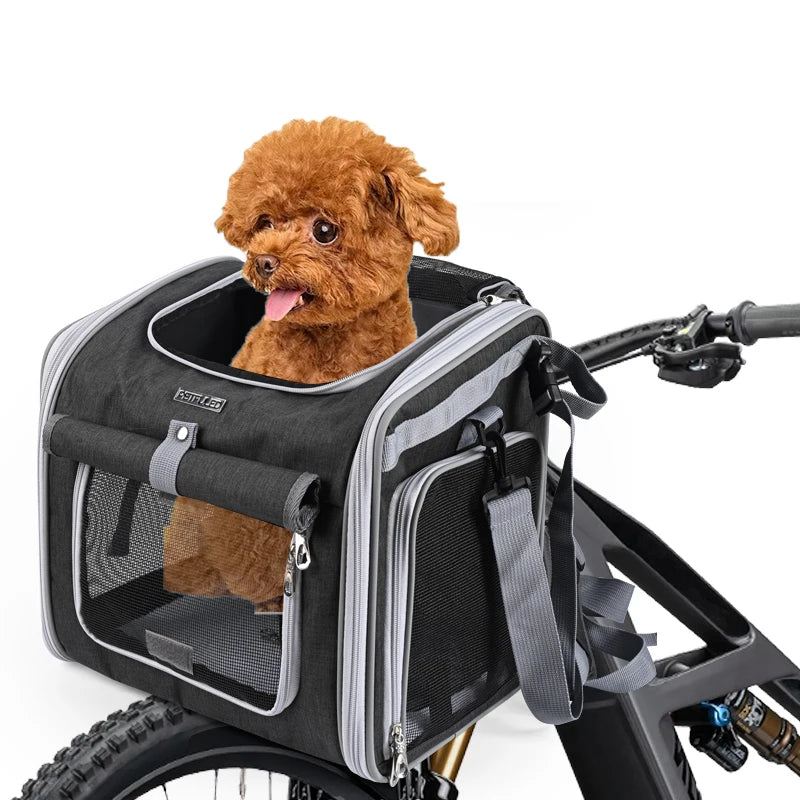 Expandable Pet Carrier Backpack with Four Access Openings