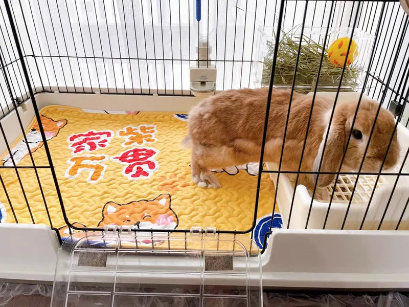 Washable Cotton Pet Floor Mat – Multi-Use Bedding Pad