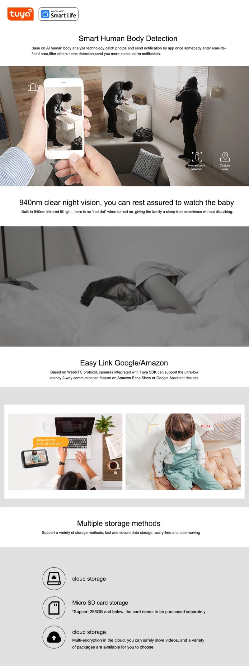 1080p WiFi Indoor Security Camera — Baby, Pet & Home Monitor with Motion Tracking