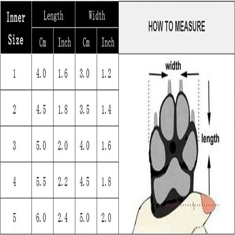 Waterproof Winter Snow Boots for Small Dogs – Set of 4