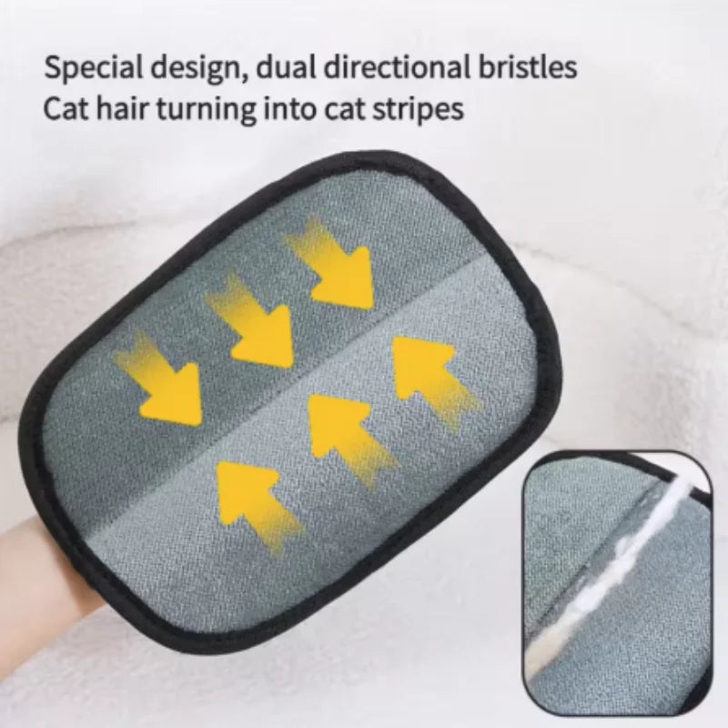 Double-Sided Pet Hair Removal Gloves