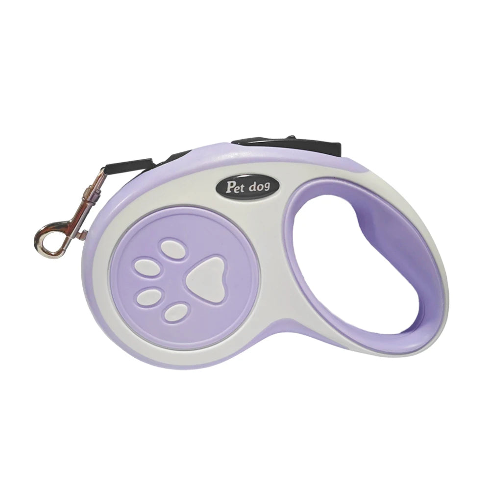 Retractable Dog Leash with One-Button Lock