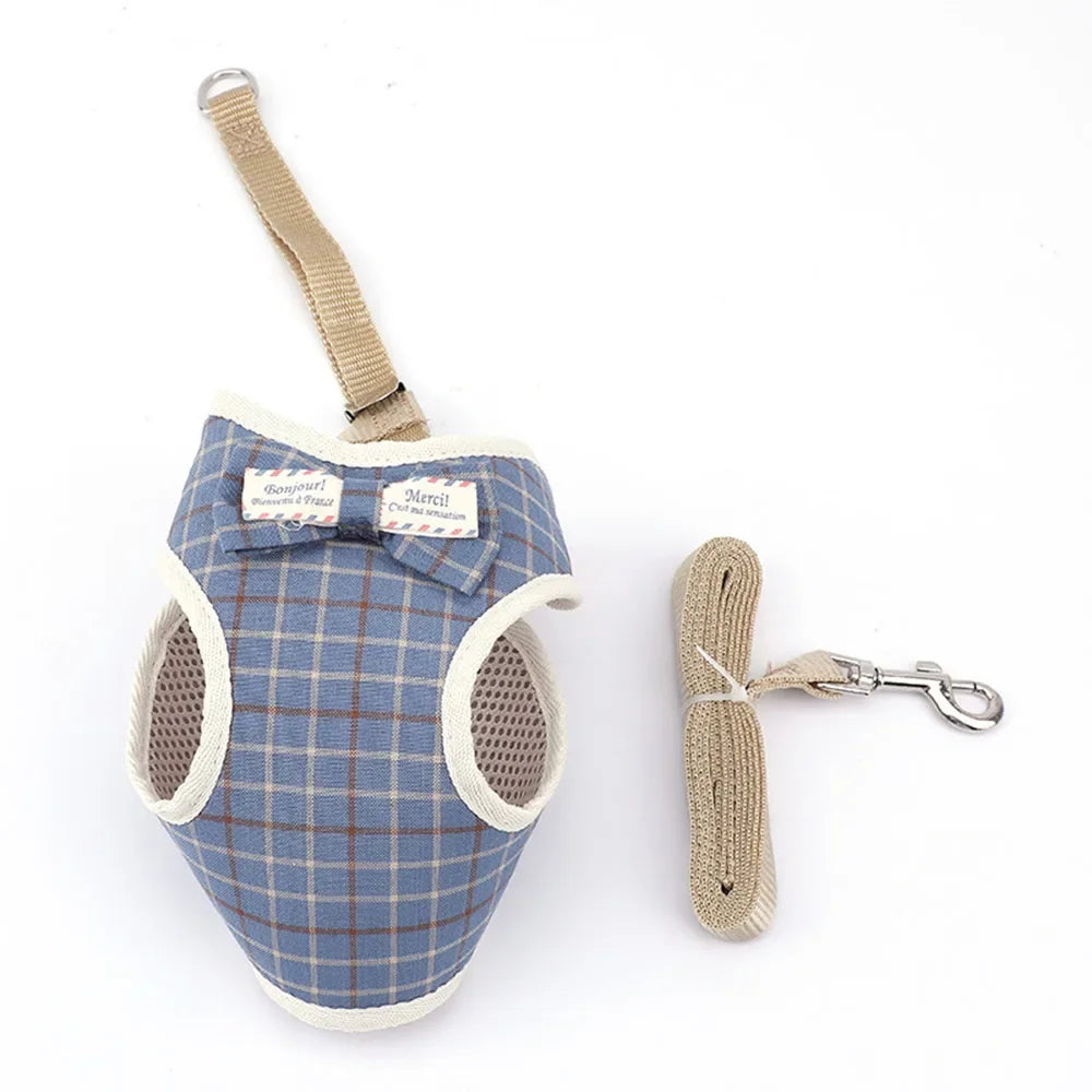 Nylon Mesh Cat & Small Dog Harness Set