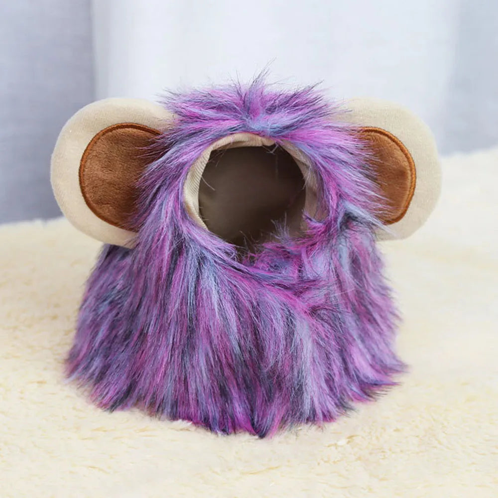 Lion Mane Wig for Cats & Small Dogs – Fancy Dress Costume
