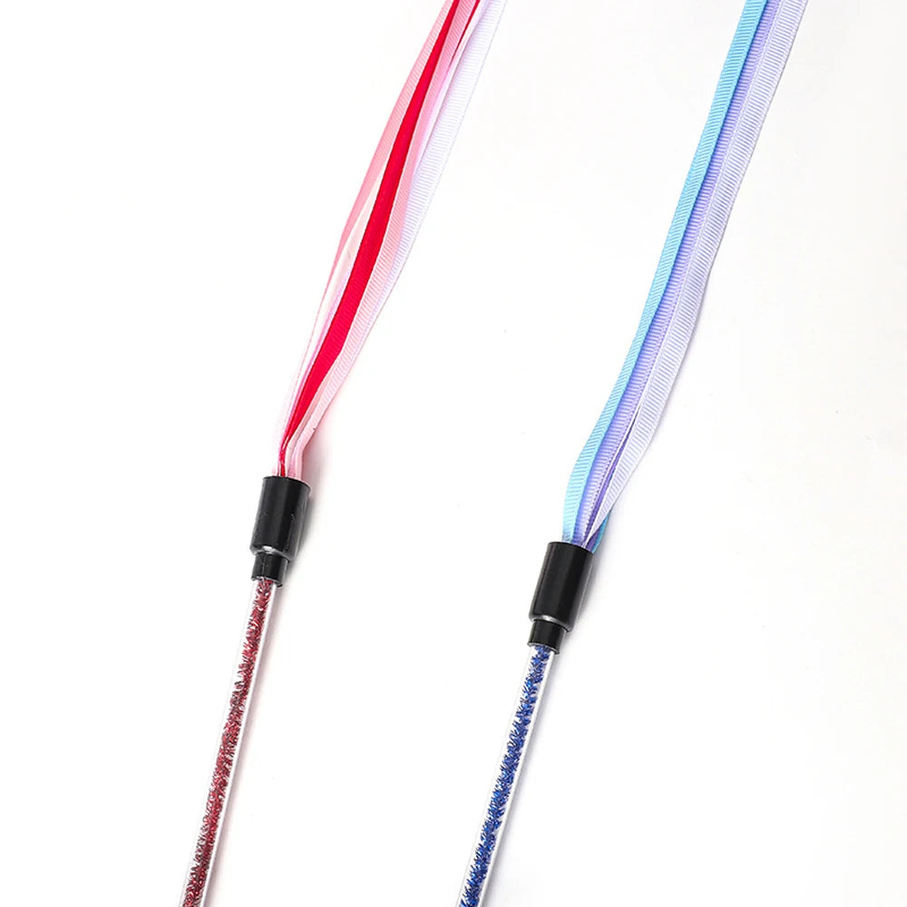 Satin Ribbon Cat Teaser Wand