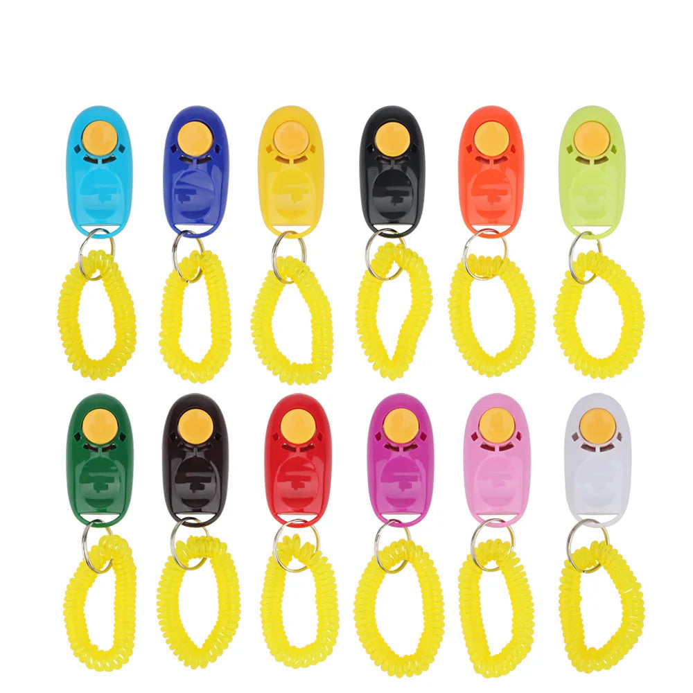 Pet Training Clicker with Wrist Strap (10 Pack)