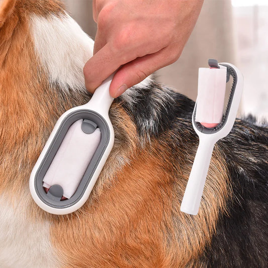 Double-Sided Pet Hair Removal Brush