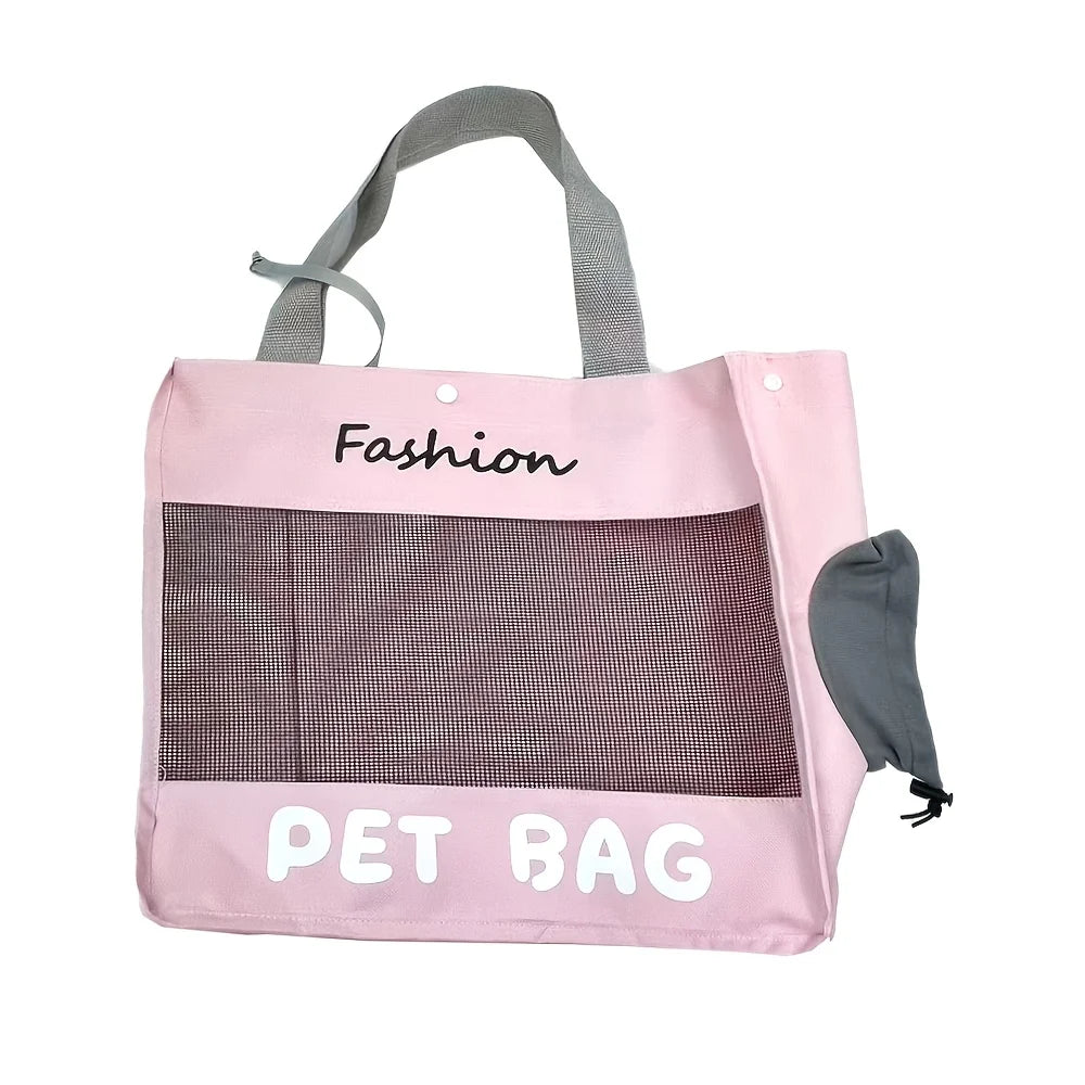 Breathable Canvas Carrier Bag for Cats & Small Dogs